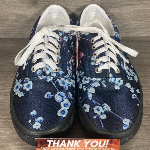 Vans Era Florals Blue Black Women's NWB - Picture 2 of 7